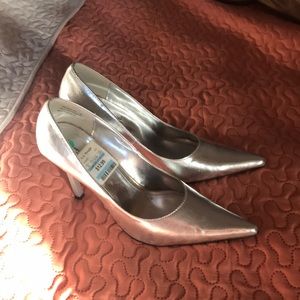 Sexy silver 3 inch heels